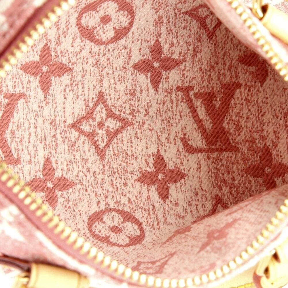 Louis Vuitton Pink Denim Monogram Nano Speedy Bag - Picture 5 of 6
